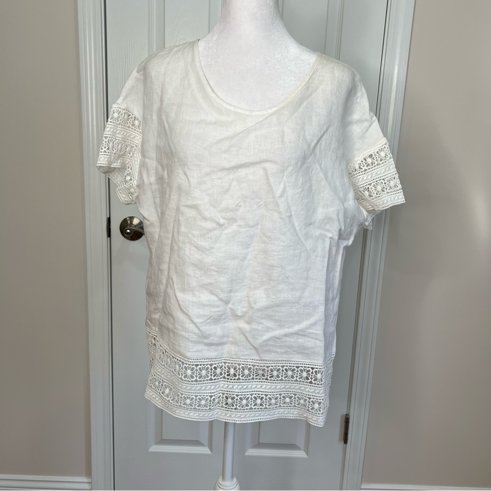 ! For Cynthia 100% Linen women’s top